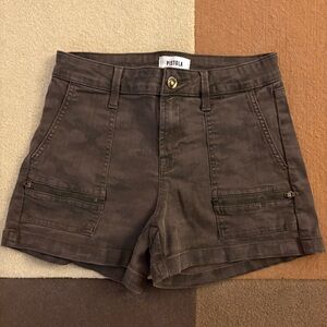PISTOLA Olive Camo Cargo Booty Shorts size 26